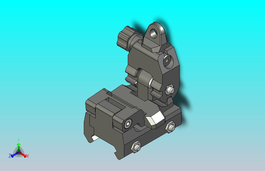 铁瞄准器翻转器 22 毫米皮