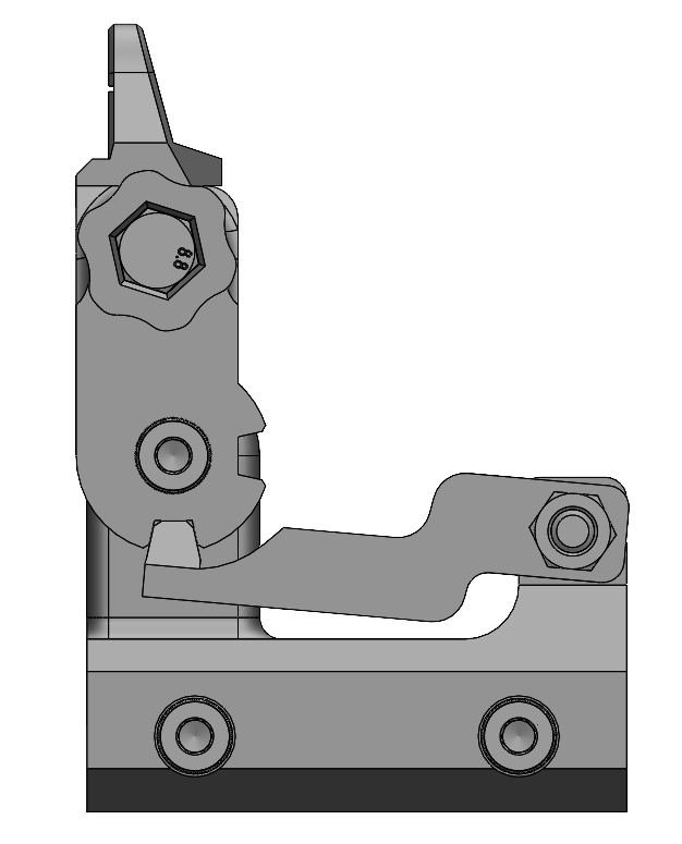 铁瞄准器翻转器 22 毫米皮