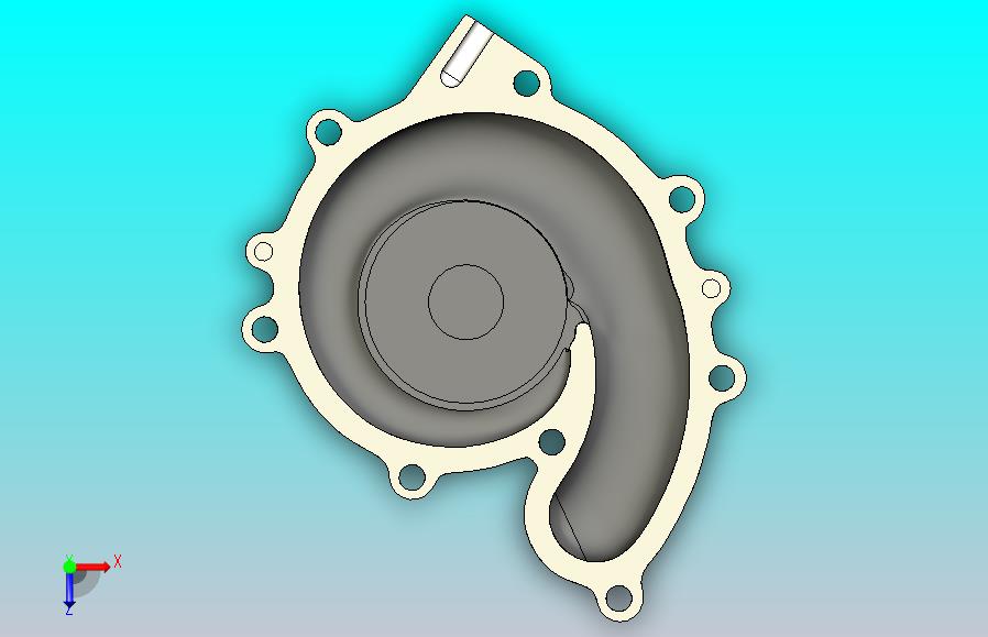 铃木 GT750 水泵端盖