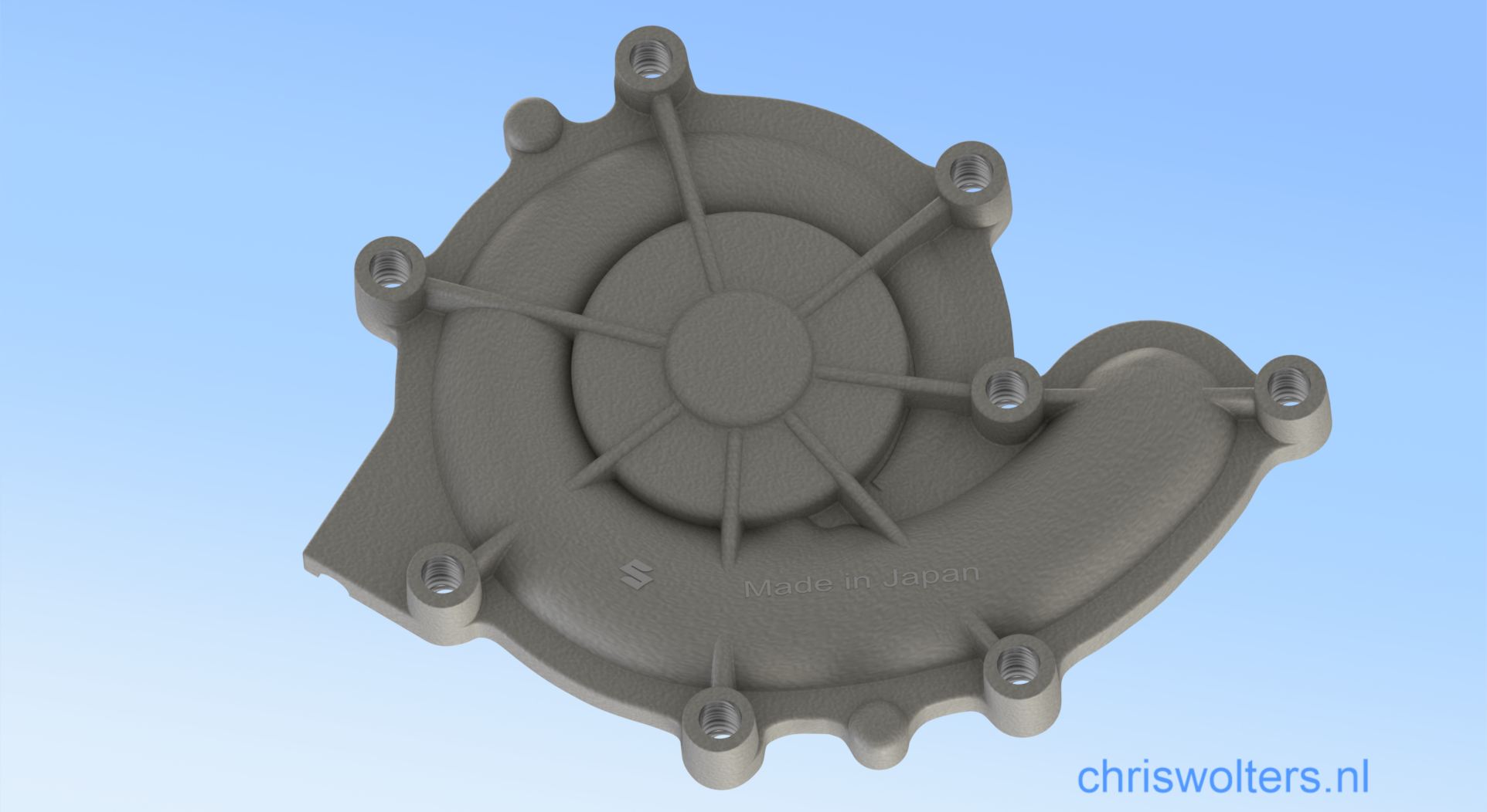 铃木 GT750 水泵端盖