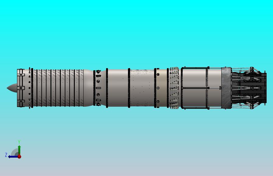带后燃的喷气发动机