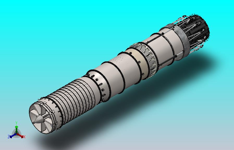 带后燃的喷气发动机