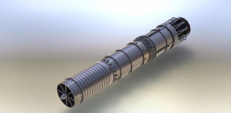 带后燃的喷气发动机