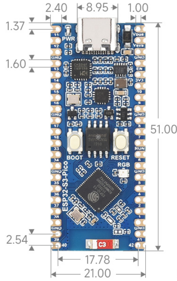 ESP32-S3-Pico开发板