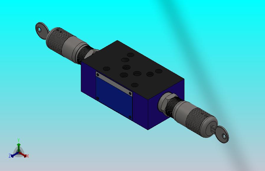 VICKERS-叠加阀-尺寸（NG10）