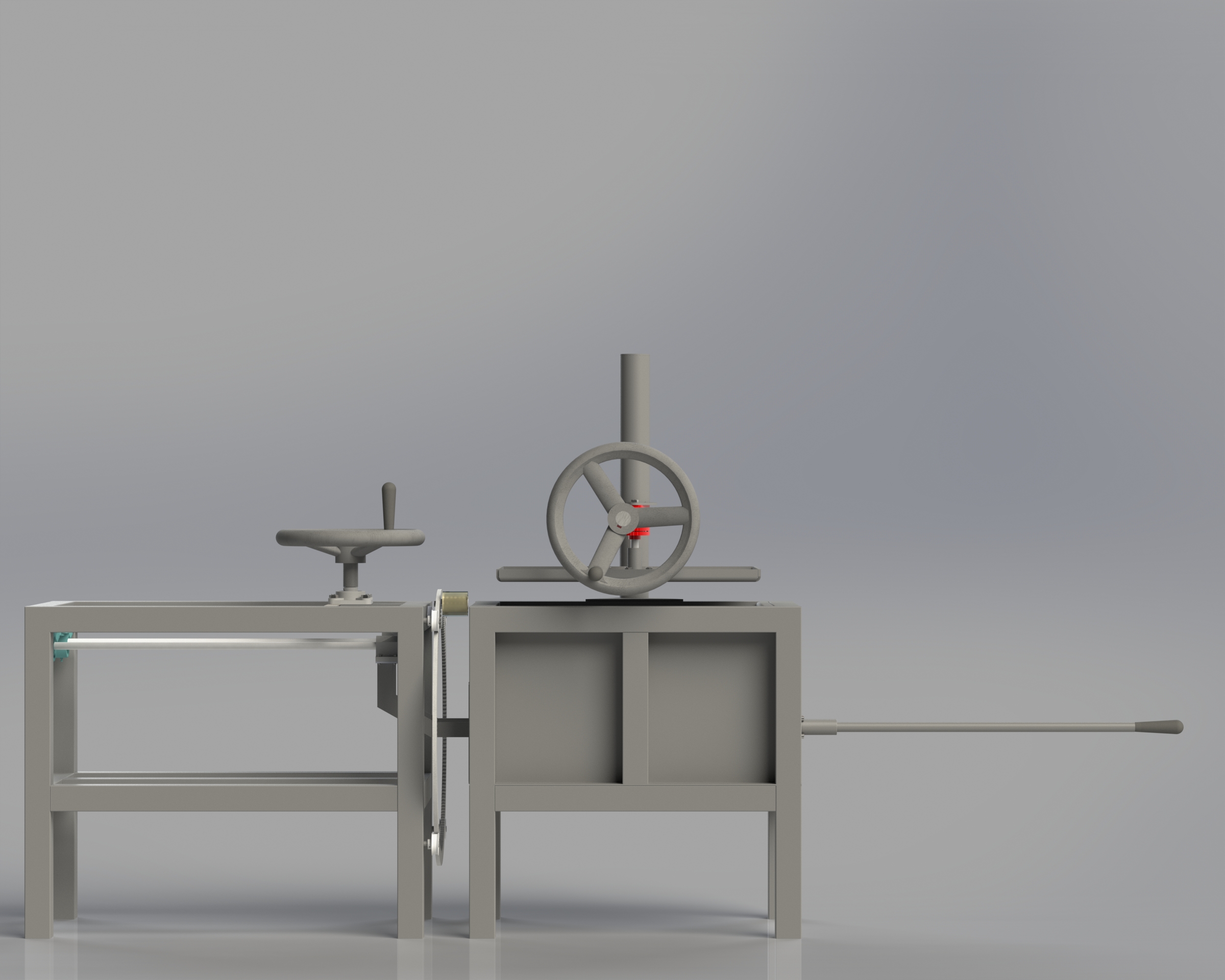 带包裹系统的手动垃圾压实机，双压缩机构 _ 论文原型