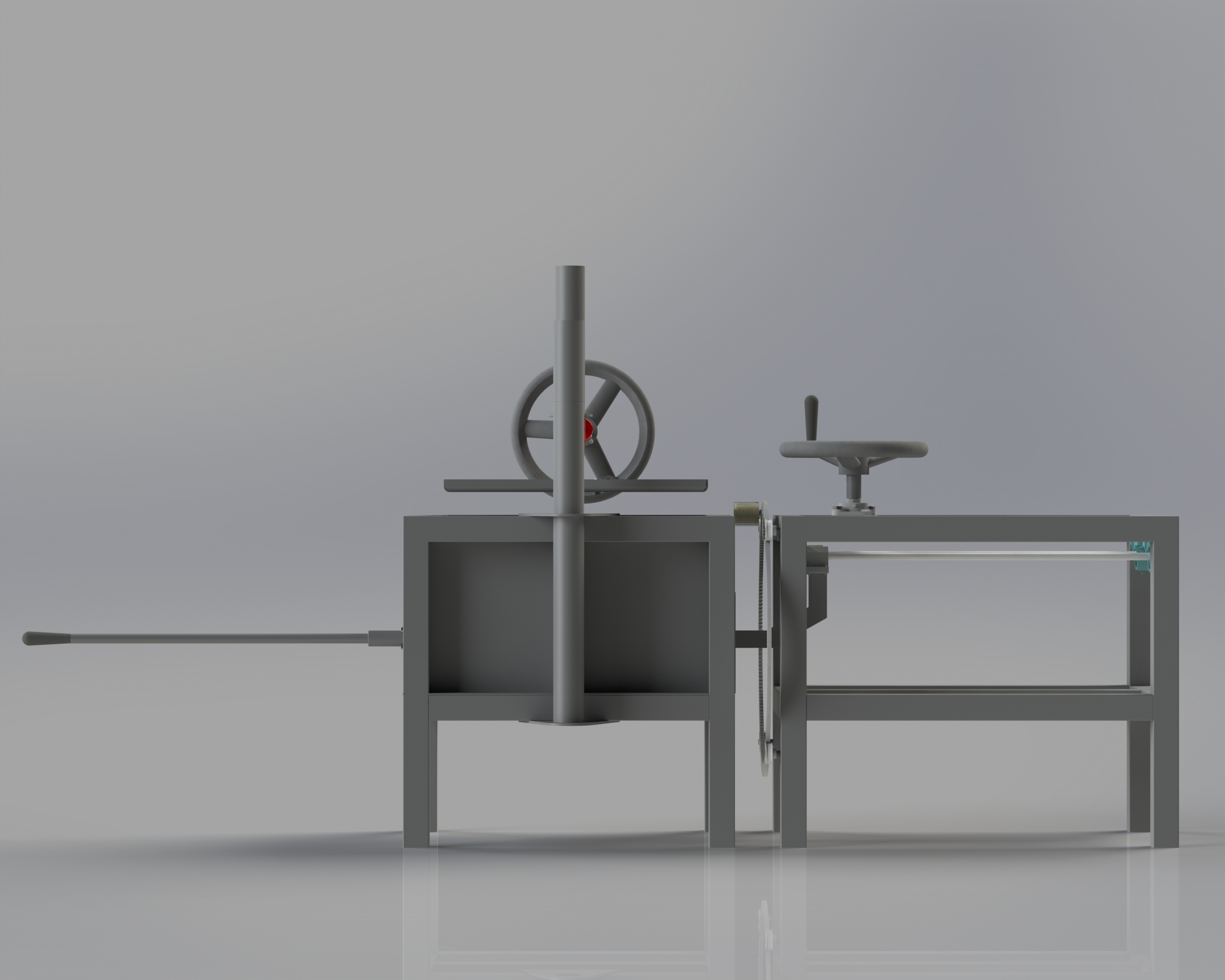 带包裹系统的手动垃圾压实机，双压缩机构 _ 论文原型