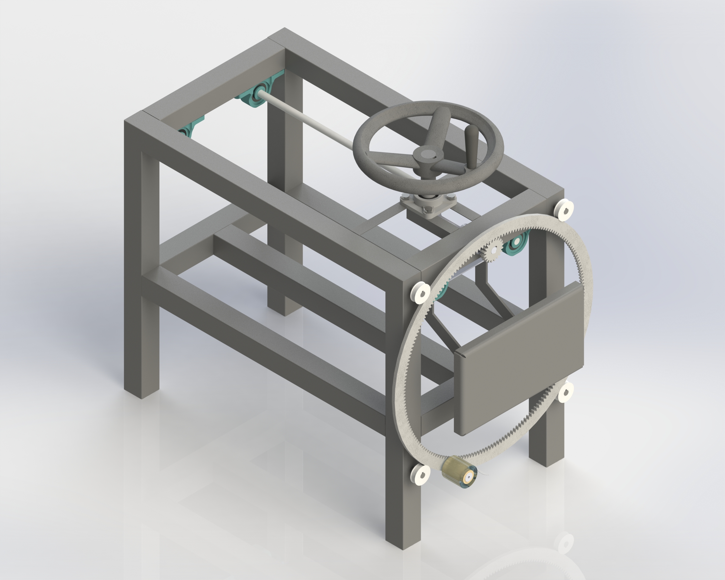 带包裹系统的手动垃圾压实机，双压缩机构 _ 论文原型