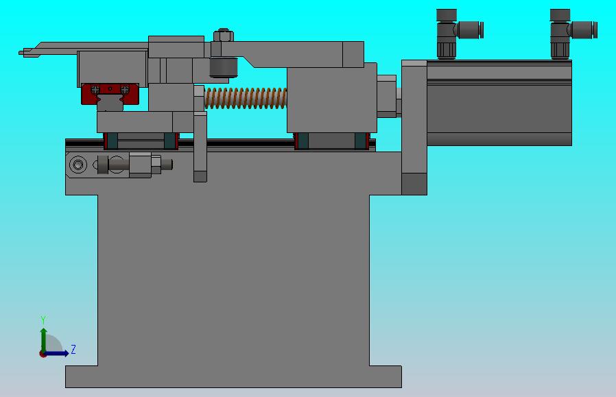 凸轮原理的气动夹爪机构