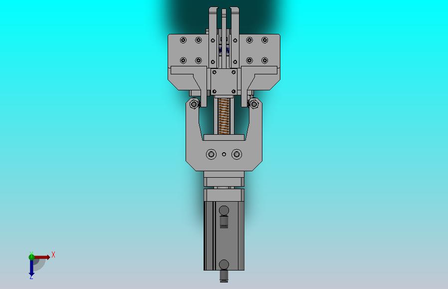凸轮原理的气动夹爪机构