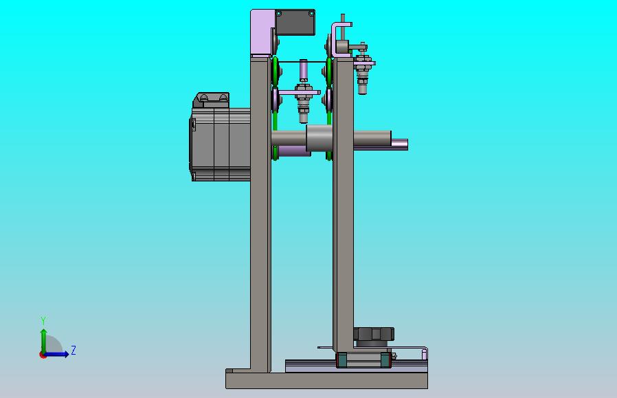 圆皮带输送机构