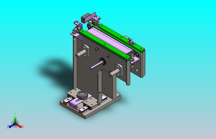 圆皮带输送机构