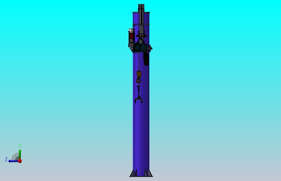 单臂起重机模型