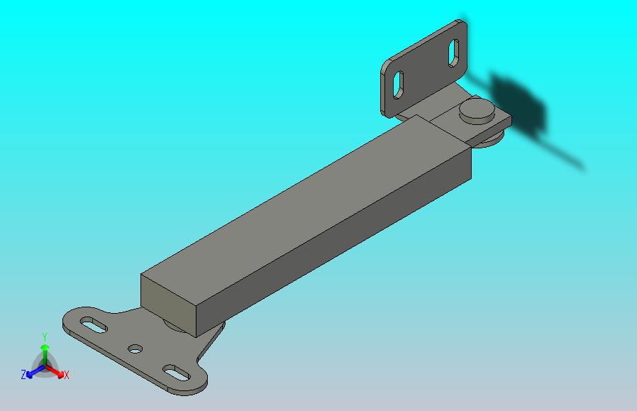 自动锁定伸缩撑杆,拉伸解锁型