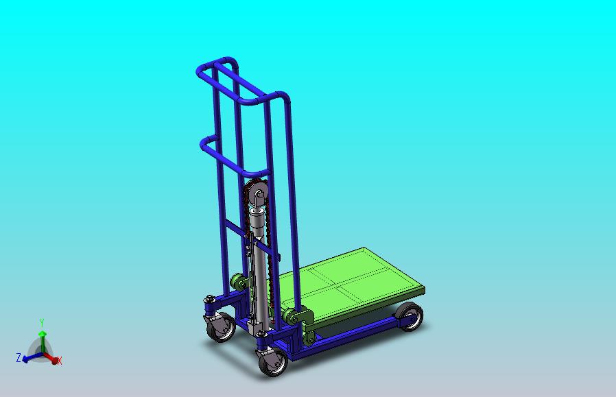 平台抬升物料搬运小车