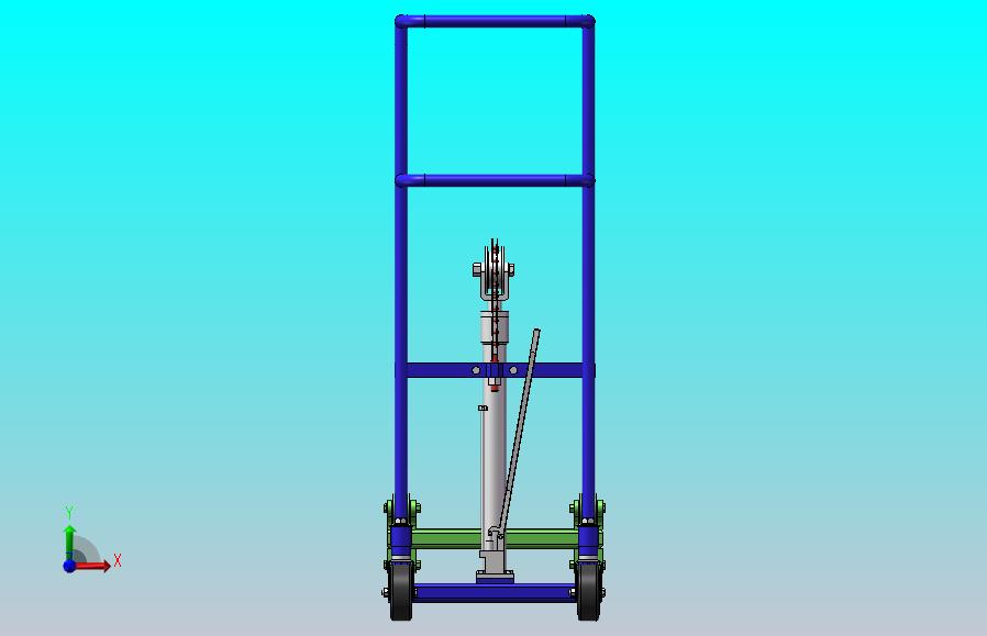 平台抬升物料搬运小车
