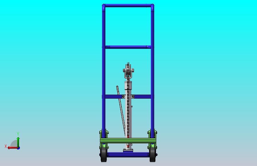 平台抬升物料搬运小车