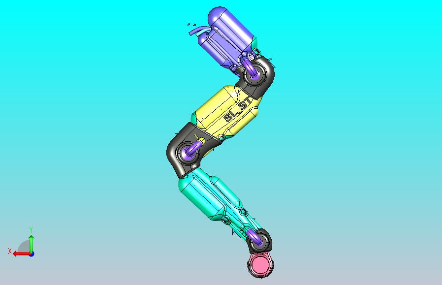 四足机器狗的单条腿