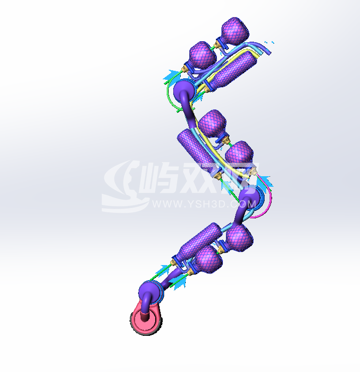四足机器狗的单条腿