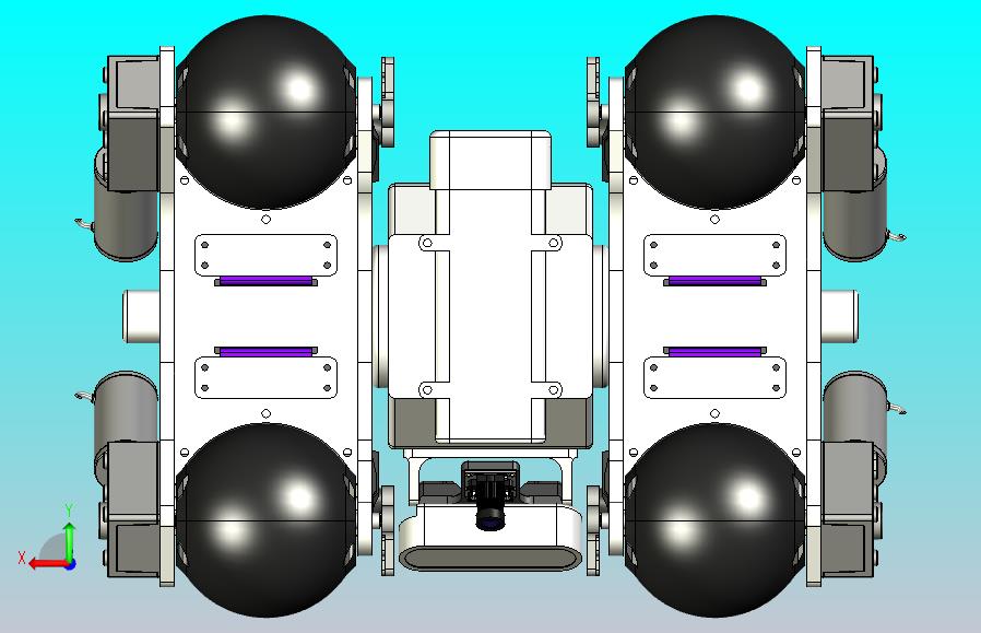 用于罐体检测的球形轮磁吸机器人