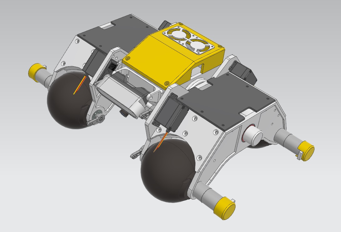 用于罐体检测的球形轮磁吸机器人