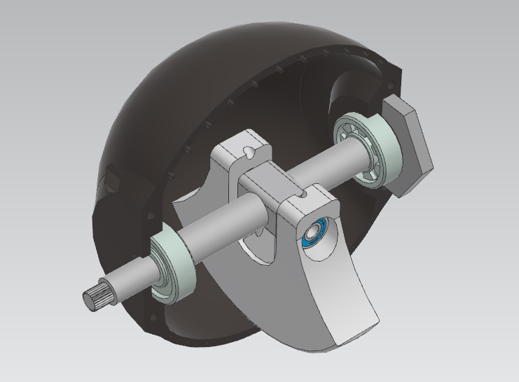用于罐体检测的球形轮磁吸机器人
