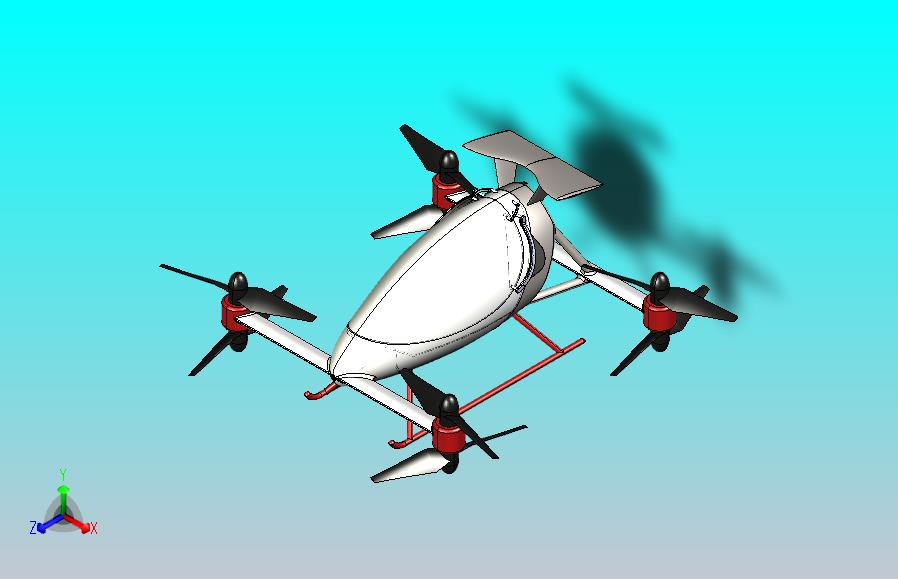 载人四轴飞行器