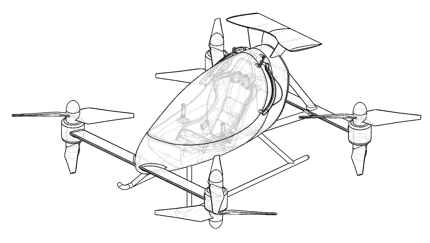 载人四轴飞行器