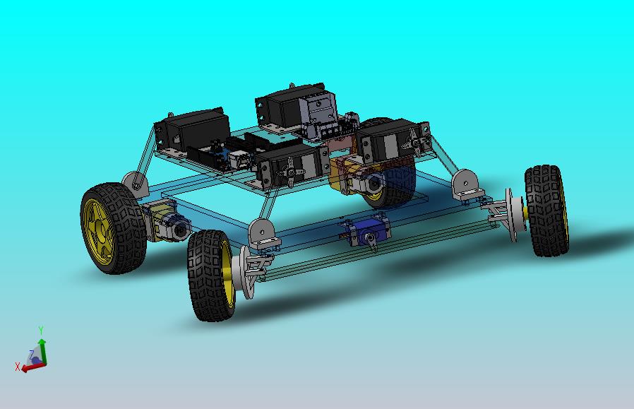 基于伺服电机的四轮小车