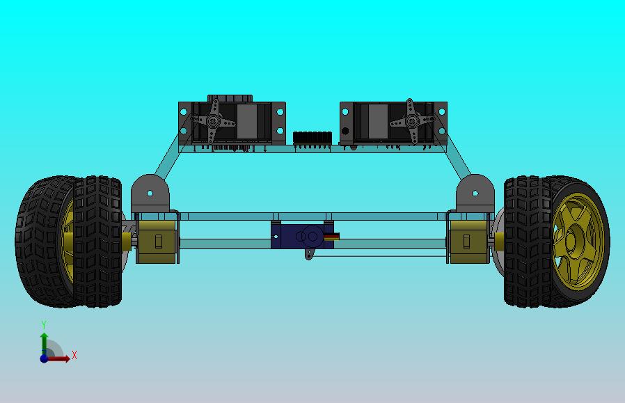 基于伺服电机的四轮小车