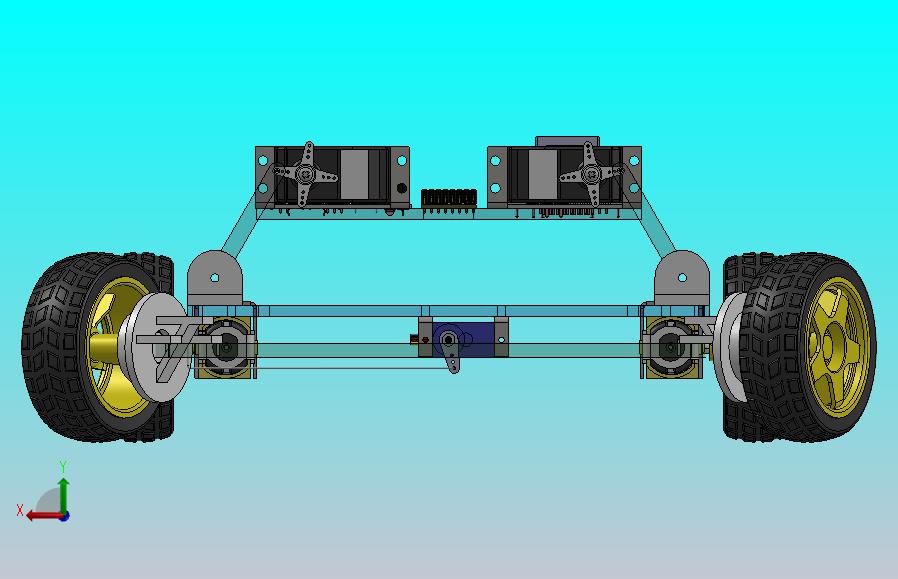 基于伺服电机的四轮小车