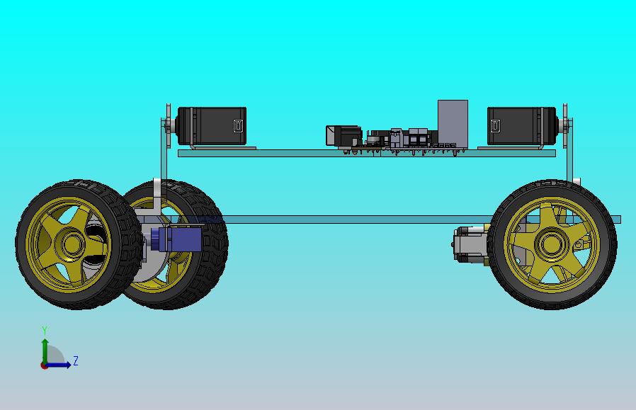 基于伺服电机的四轮小车