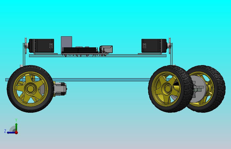 基于伺服电机的四轮小车