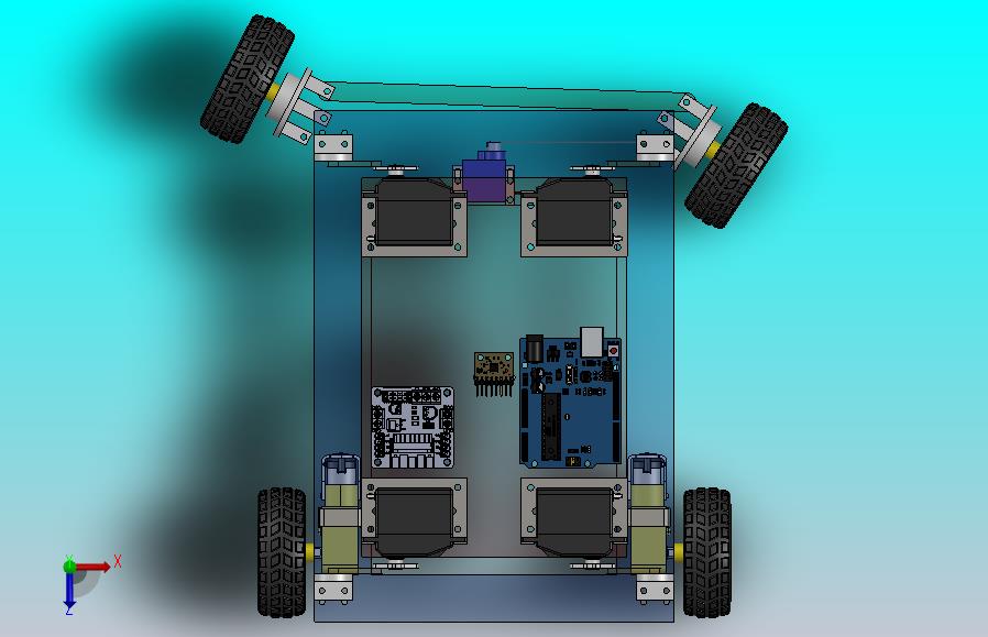基于伺服电机的四轮小车
