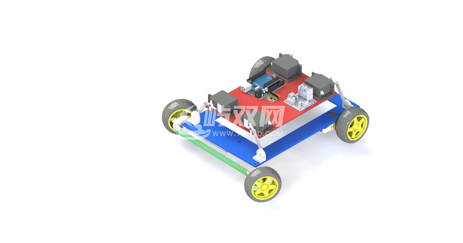 基于伺服电机的四轮小车