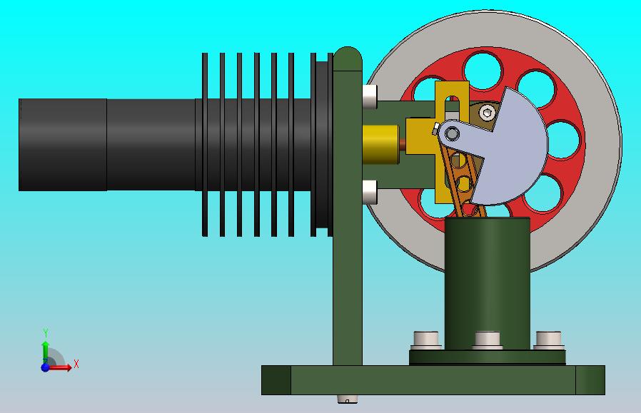 卧式斯特林发动机