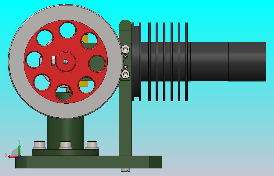卧式斯特林发动机