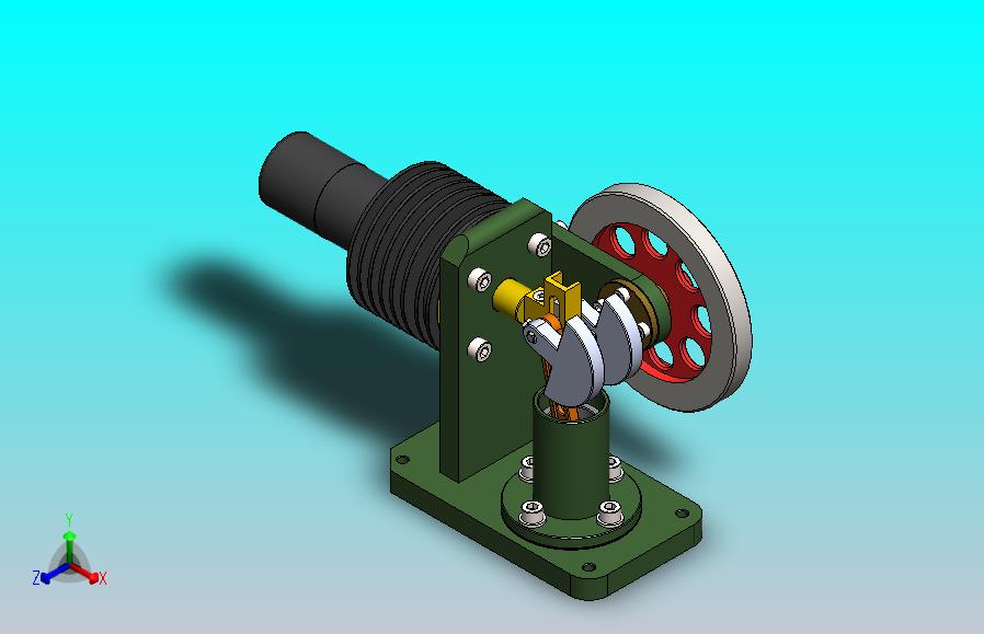 卧式斯特林发动机