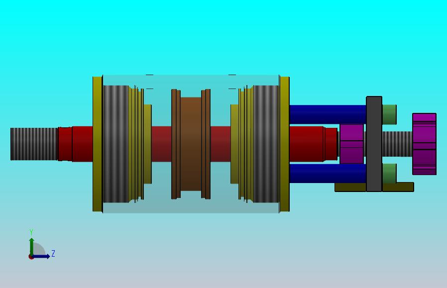 圆形双作用液压缸