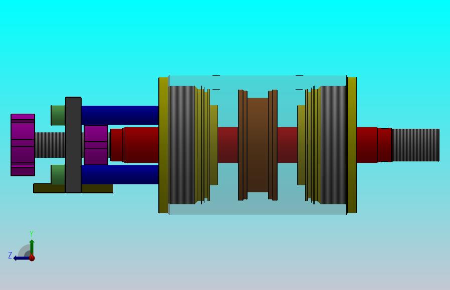 圆形双作用液压缸