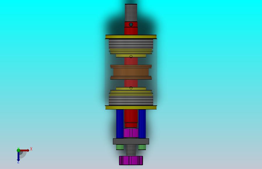圆形双作用液压缸