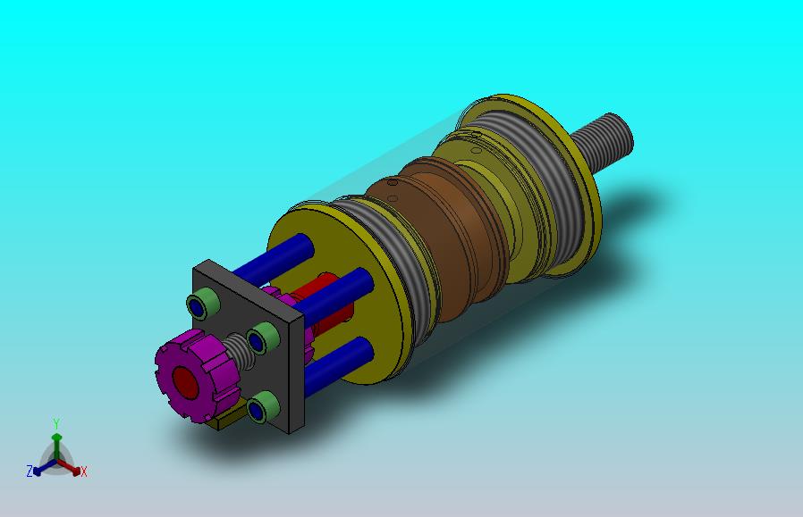 圆形双作用液压缸