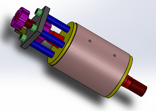 圆形双作用液压缸