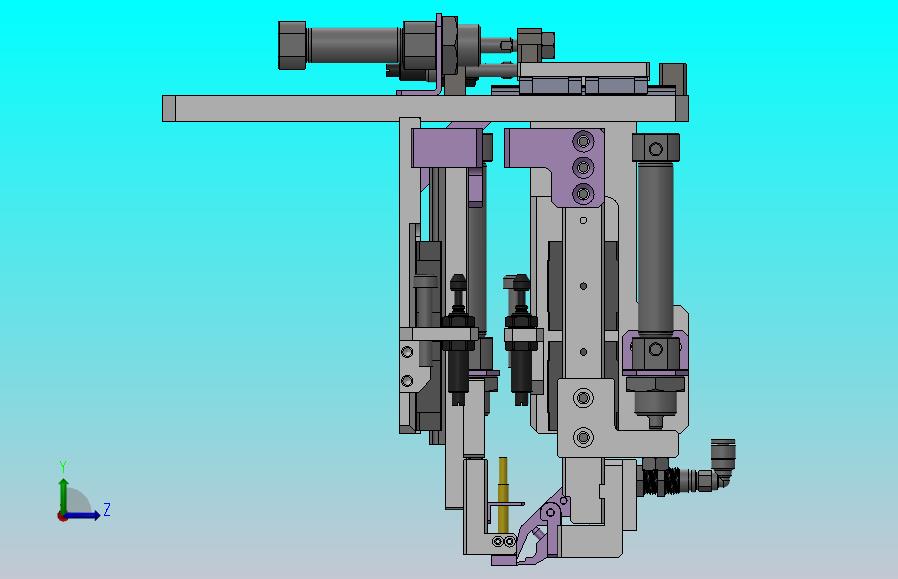 取软胶垫的自制夹爪机构