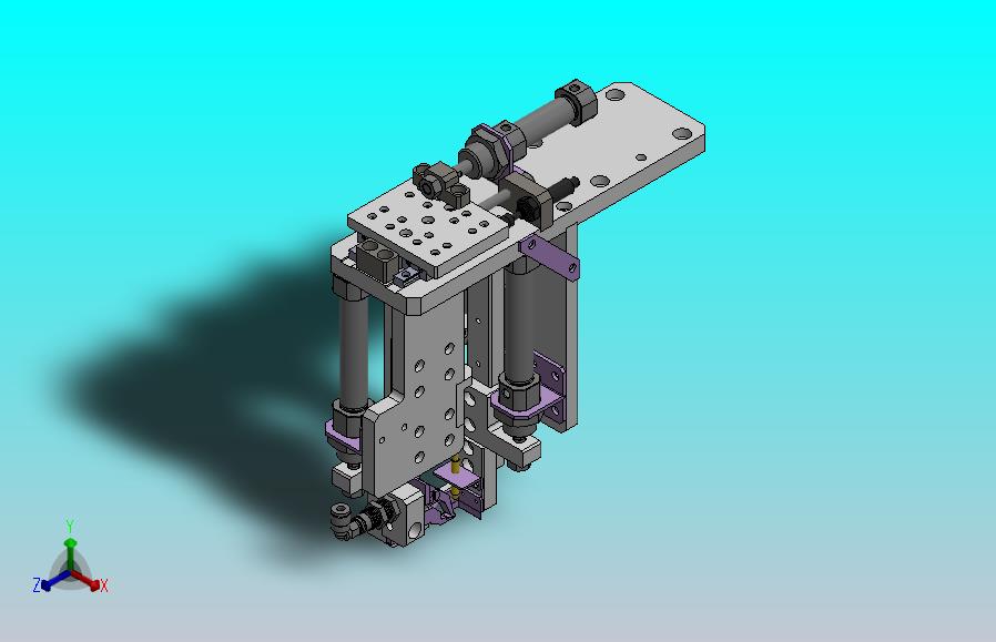 取软胶垫的自制夹爪机构