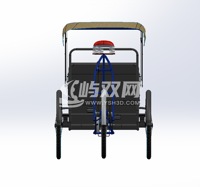 三轮人力车模型