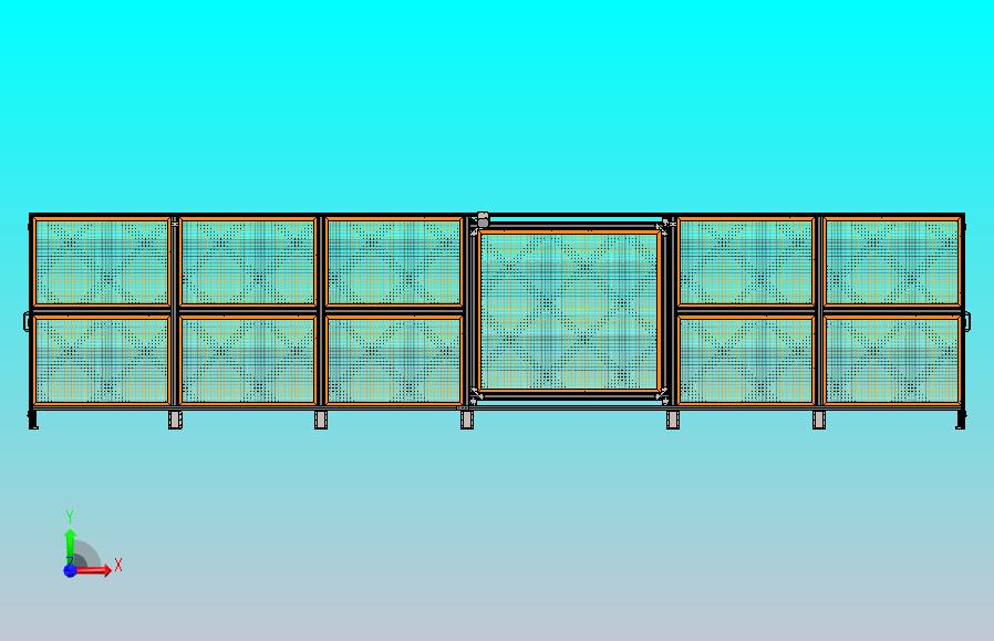 铝型材护栏的推拉门组件