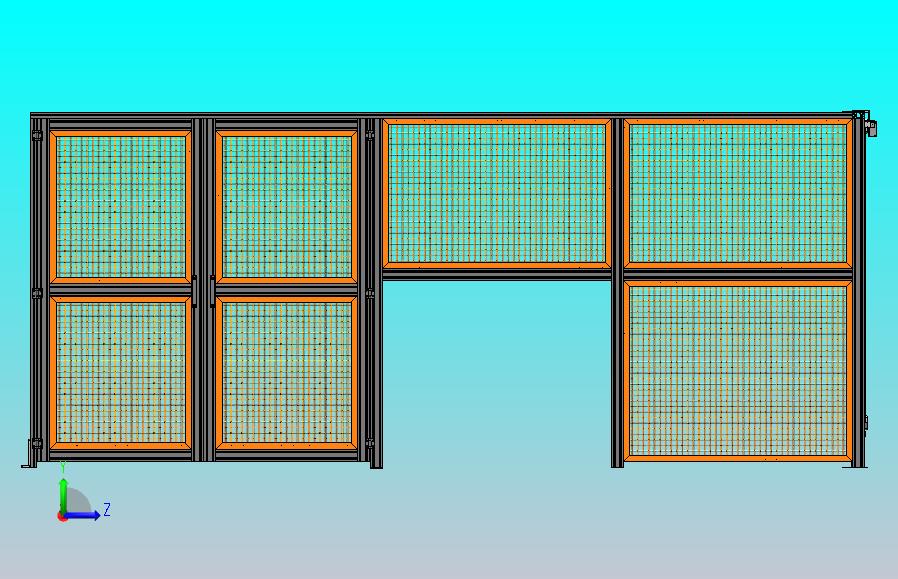 铝型材护栏的推拉门组件