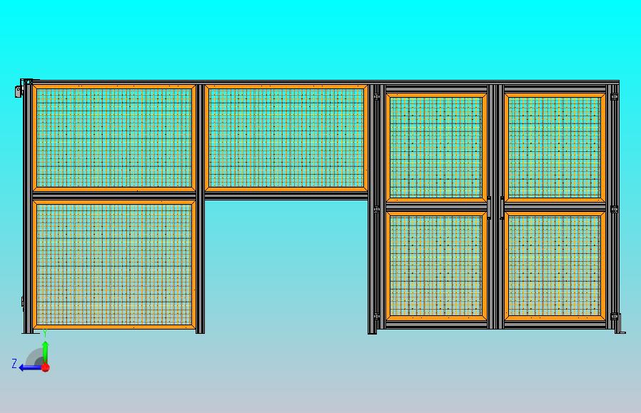 铝型材护栏的推拉门组件