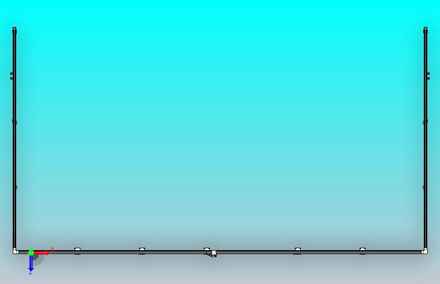 铝型材护栏的推拉门组件